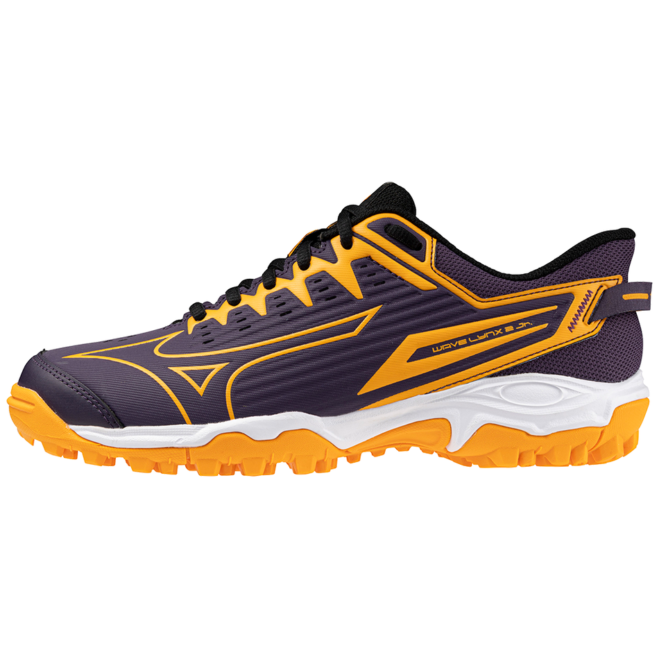 Mizuno WAVE LYNX 2 Jr. PurpleMgic/CarrtCurl/HghRskRed